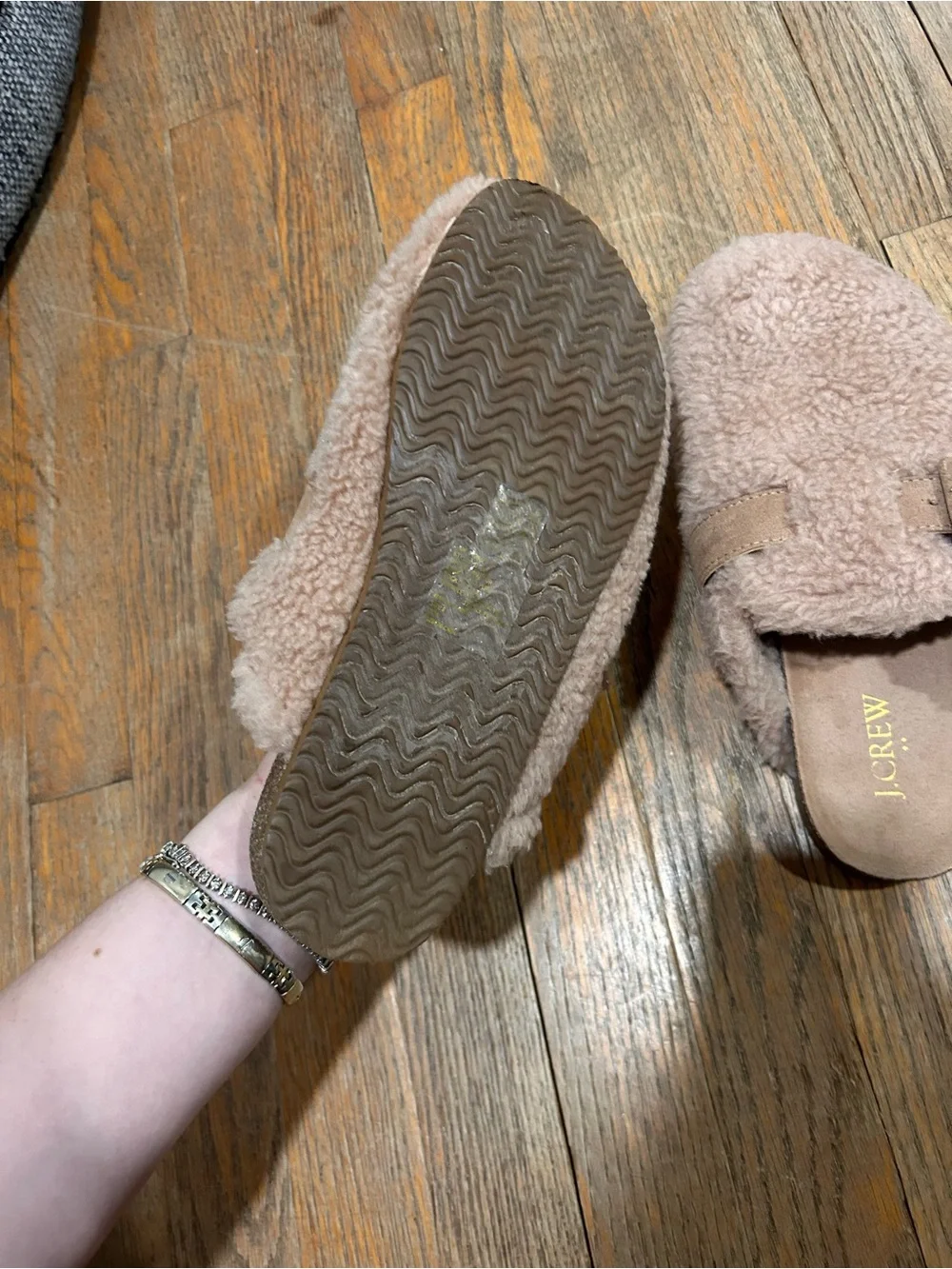 J. Crew Shearling Mules/Clogs